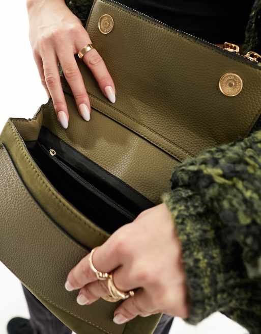 River island best sale khaki slouch bag