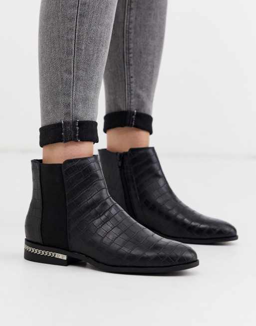 River island store flat ankle boots