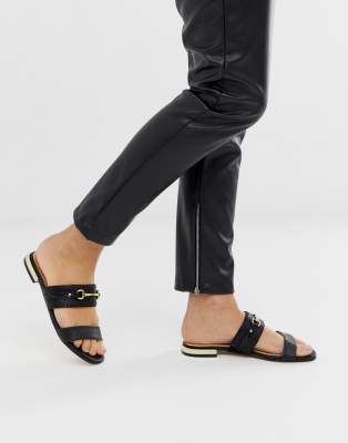 river island flat mules