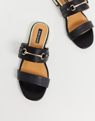 river island flat mules