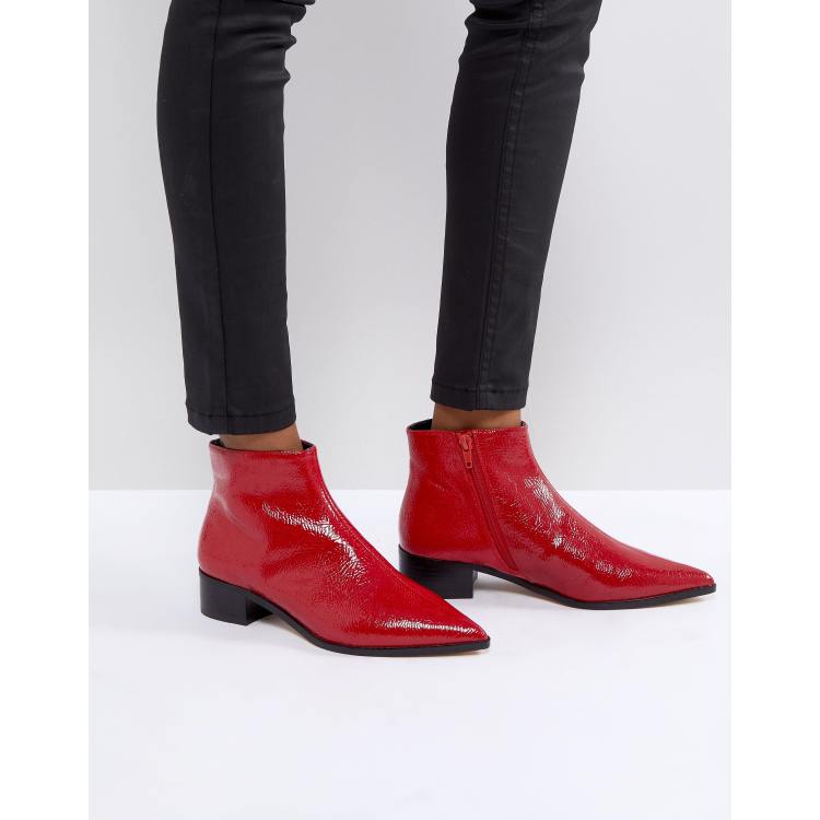 River island store flat ankle boots