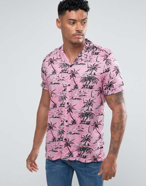 Pink hawaiian deals shirt