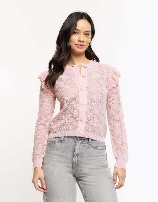 Long lace outlet cardigan