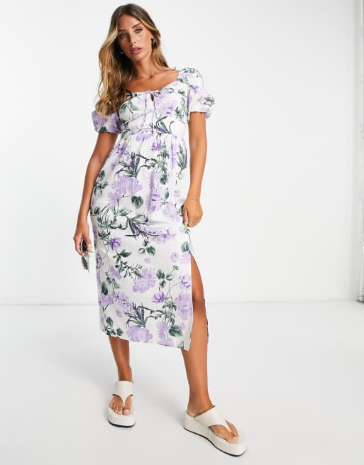 Light purple floral discount dress