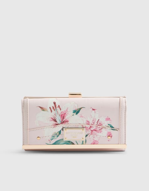 River Island Floral print clip top purse in pink - view 1