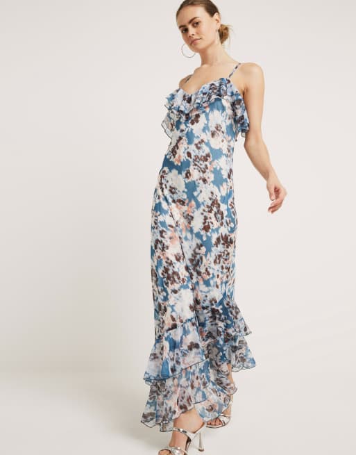 River island store blue maxi dress