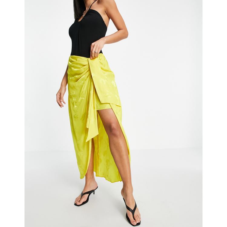 Mustard skirt 2025 river island