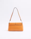 [River Island] River Island fold over clutch bag in orange One Size ORANGE