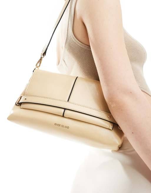 Cream clutch bag river island clearance