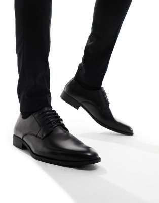 River Island formal derby shoes in black