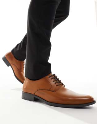 River Island formal derby shoes in brown