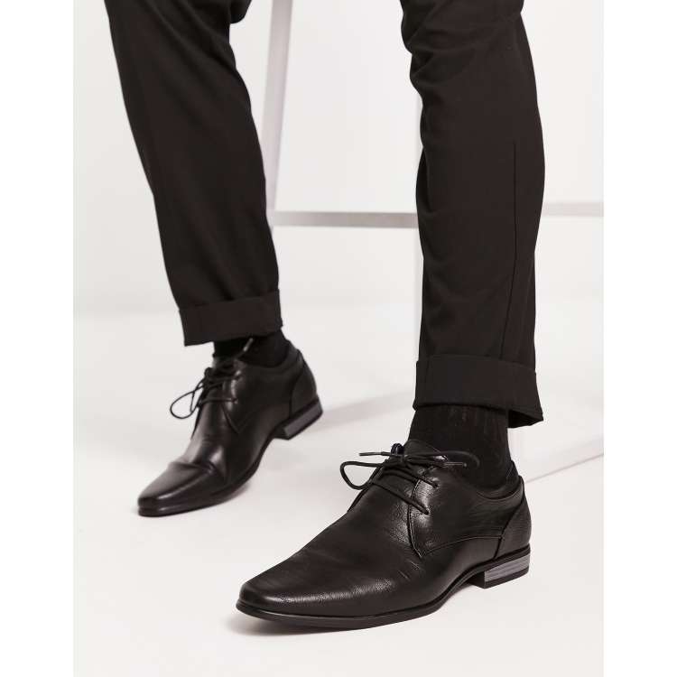 Black derby hotsell formal shoes