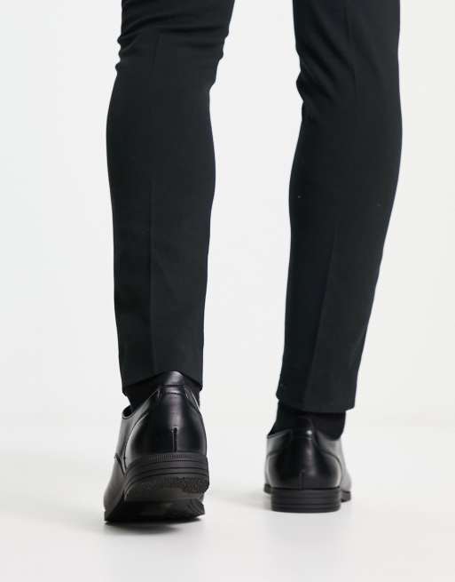 River Island formal pointed derby shoes in black | ASOS display picture 1