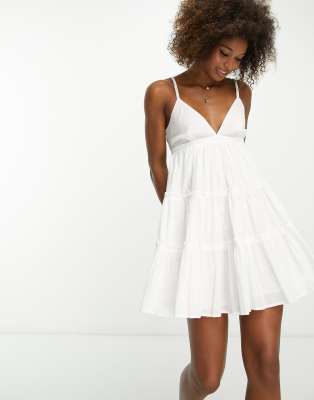 Mini white cheap summer dress