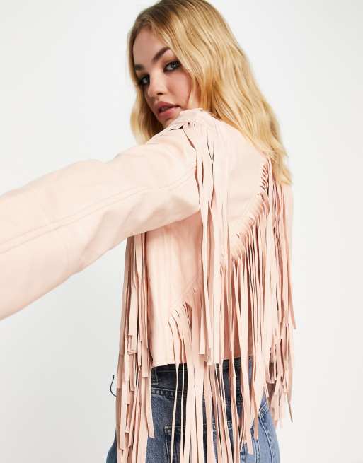 Fringe jacket hot sale river island