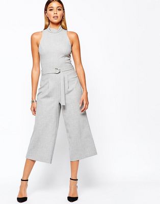 grey culotte jumpsuit