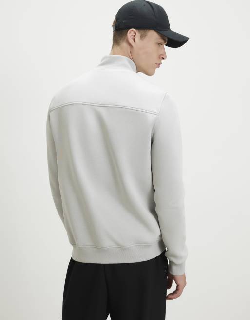 River Island Funnel neck hybrid jacket in grey , 2 of 4