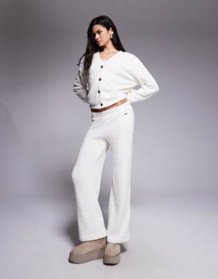 River Island - Gemütliche Hose in Creme, Kombiteil-Weiß