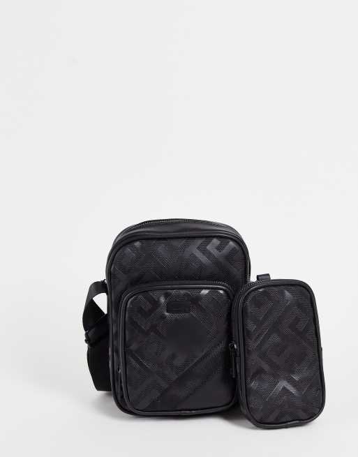 Men's Geo Graphic Crossbody Bag