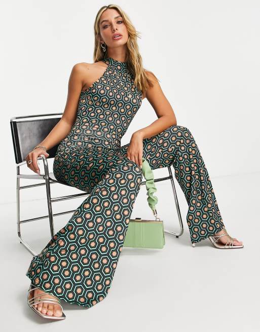 River island best sale green jumpsuit