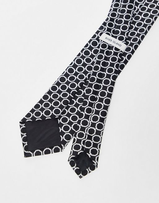 Louis Vuitton Black & Purple Print Tie