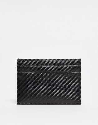 River Island Geometric Card Holder In Black