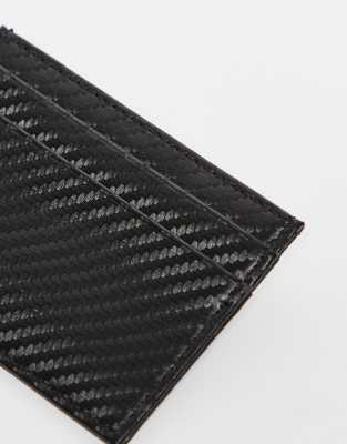 River Island Geometric Card Holder In Black