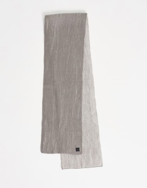River Island - Geribbelde sjaal in stone