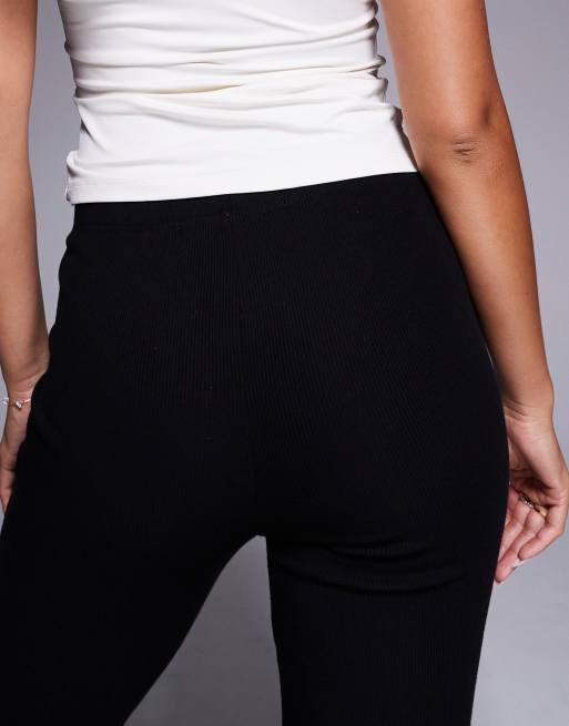 River Island – Gerippte Schlaghose in Schwarz, 3 von 5