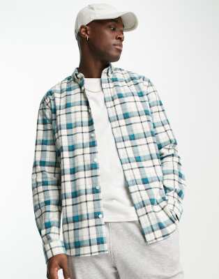 Levi's Heren Sunset Overhemden met lange mouwen Geruit Blauw