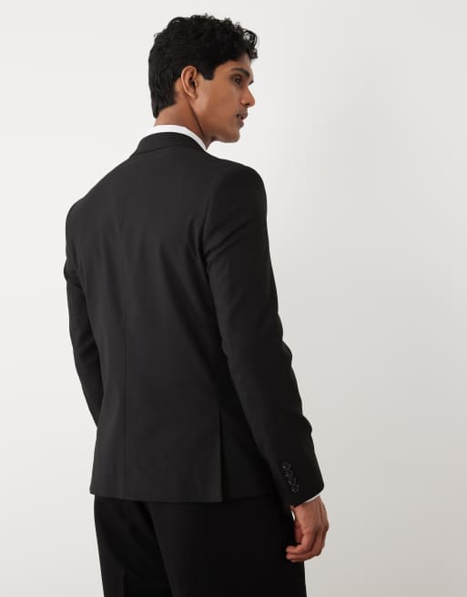 River Island - Giacca da abito slim nera, 3 di 5