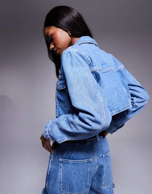 Giubbotto in jeans corto best sale