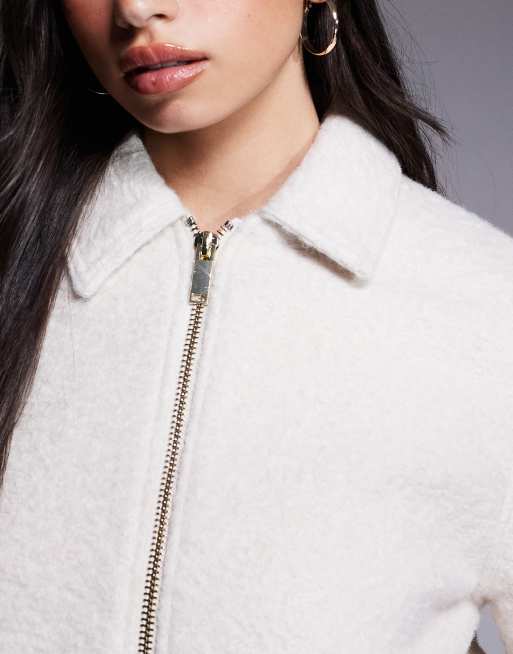 River Island - Giacca harrington color crema , 3 di 4