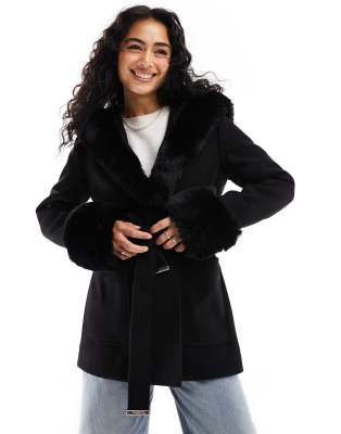 Giacca Cardigan Taglie Forti Torrid Pelle Sintetica Nera 1X (14-16)