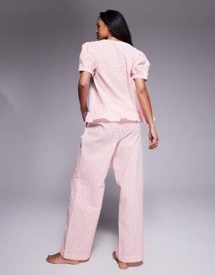 RIVER ISLAND GINGHAM SWING PAJAMA SET 