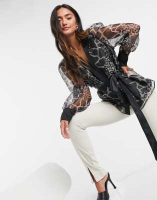 organza wrap jacket