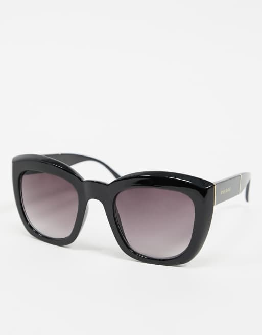 River Island - Glamourøse, oversized solbriller i sort