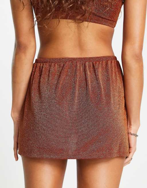 Glitter skirt shop river island