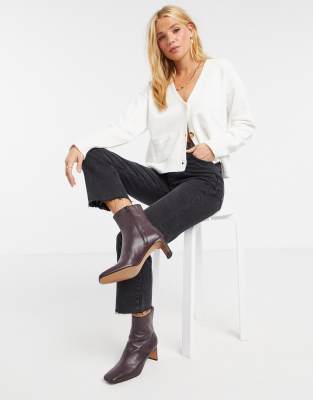 river island white cardigan