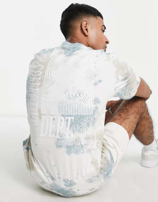 River Island – Grå, batikfärgad t-shirt