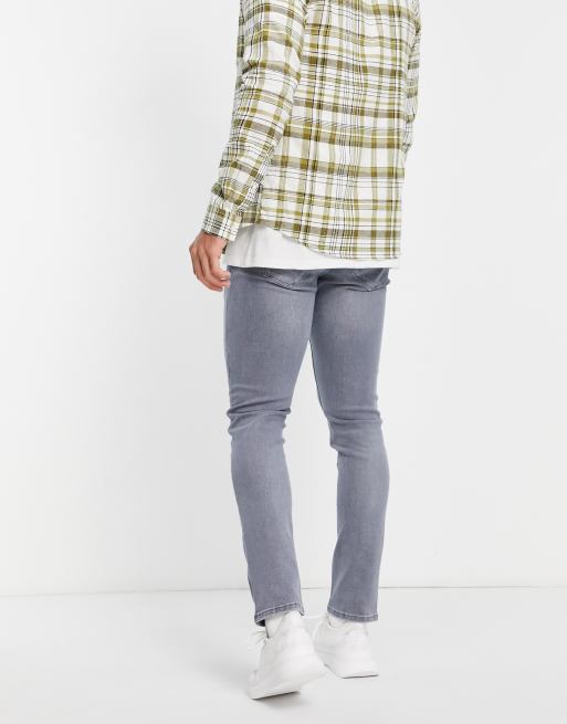 River Island - Grå skinny-jeans, 3 af 4