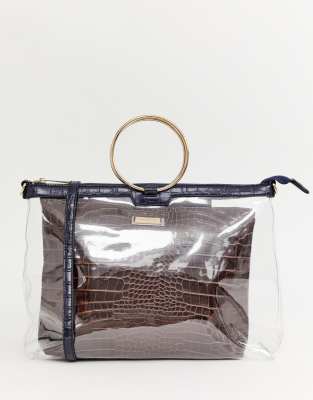 river island clear bag