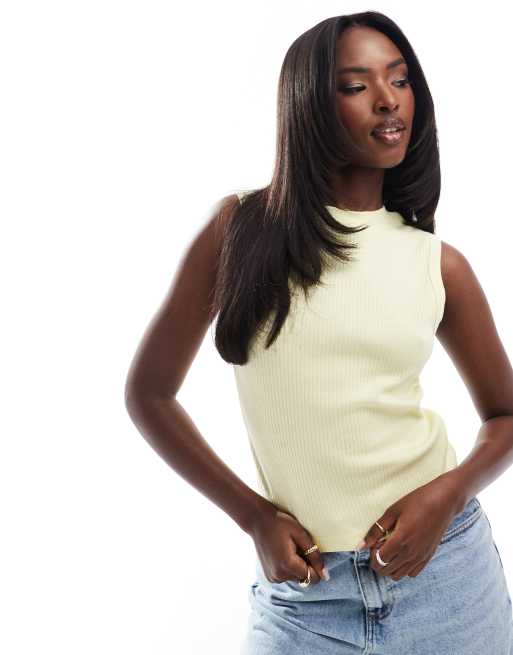 River Island - Grazer - Tanktop i lysegul