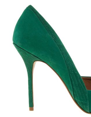 river island green court shoes