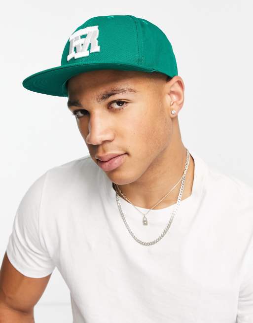 River Island – Grön keps i collegestil