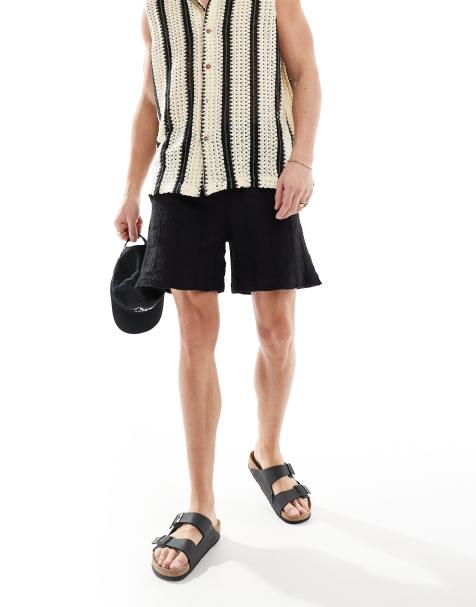 River Island – Häkel-Shorts in Marineblau - view 1