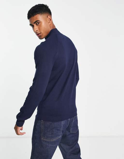 River island navy on sale jumper