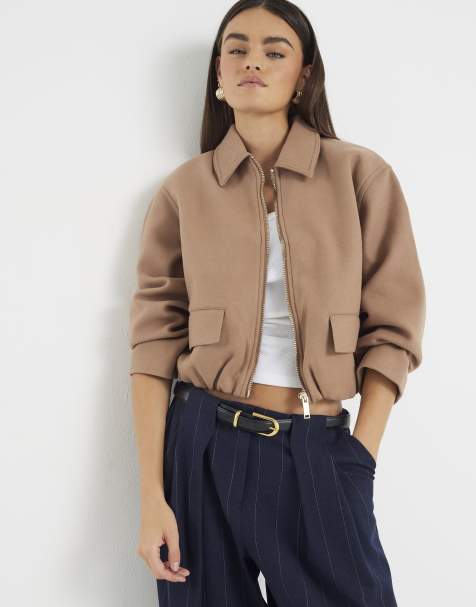 River Island Harrington jacket in brown - light - view 1