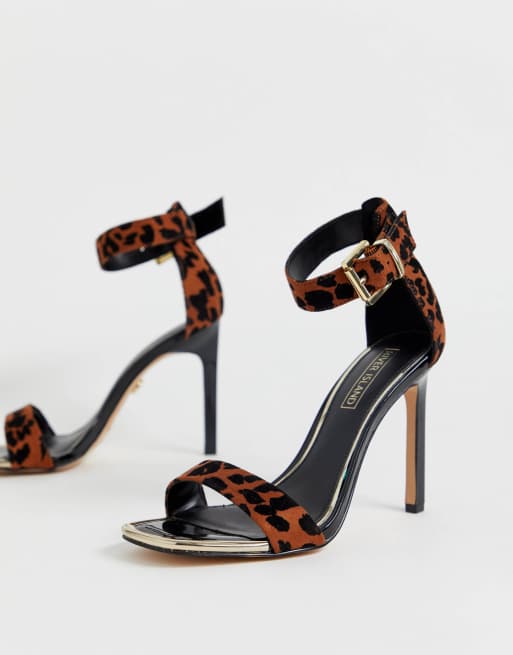 River island leopard deals print heels