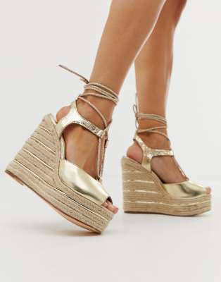 River Island heeled wedge shoes with 